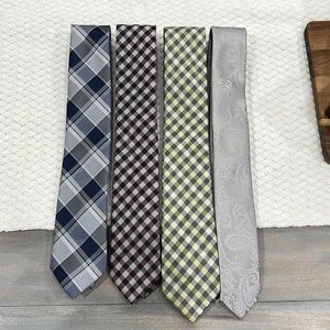 Men’s Gray Designed Necktie Bundle